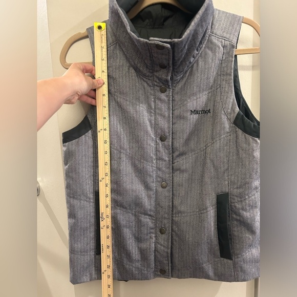 Marmot Reversible Vest Men’s Medium Grey Geometric Button Up - Picture 10 of 11